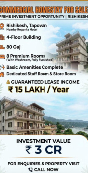 713 Sq.ft. Banquet Hall & Guest House for Sale in Tapovan, Rishikesh