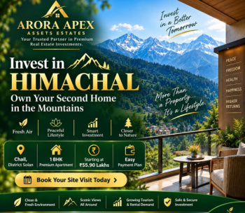 400 Sq.ft. Studio Apartments for Sale in Chail Chowk, Mandi