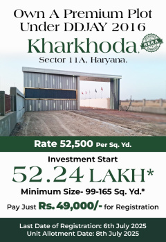 Residential Plot for Sale in Kharkhoda, Sonipat (112.651 Sq. Yards)