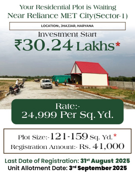 Residential Plot for Sale in Sector 1, Jhajjar (121 Sq. Yards)