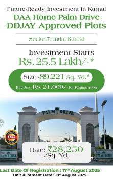 Residential Plot for Sale in Indri, Karnal (112.052 Sq. Yards)