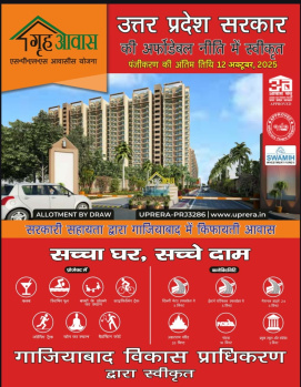 2 BHK Flats & Apartments for Sale in Govind Puram, Ghaziabad (1011 Sq.ft.)