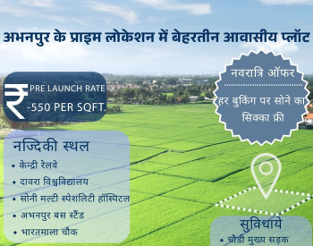Residential Plot for Sale in Abhanpur, Raipur (2200 Sq.ft.)