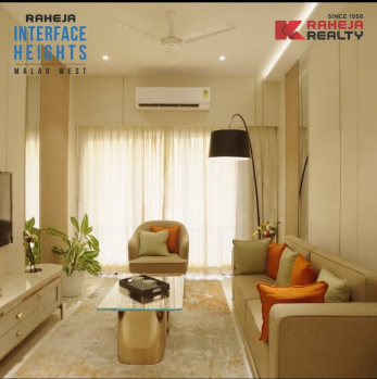 2 BHK luxurious flat in malad west Raheja interface, All Amenities with Swimming Pool and 1 Car Parking, ready to move Property..... 9695675725