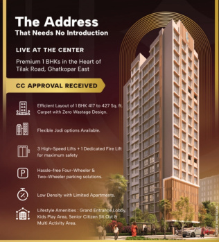 1bhk New launch project in tilak road Ghatkopar East