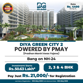 UP affordable flats, high rise society, on highway project