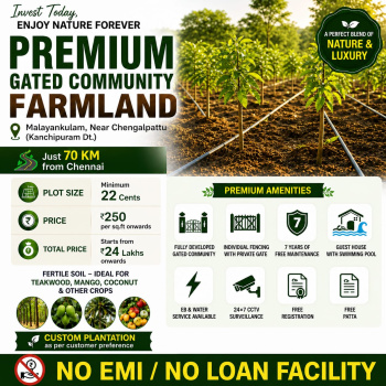 Agricultural/Farm Land for Sale in Palur, Chengalpattu (9600 Sq.ft.)