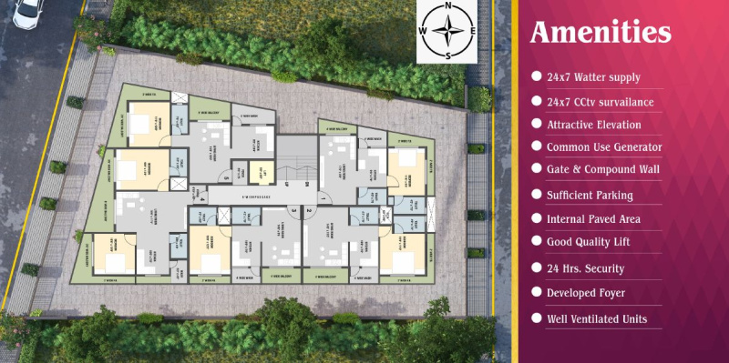 1 BHK Flats & Apartments for Sale in Chala, Vapi