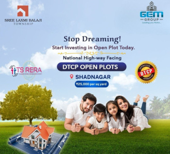 Residential Plot for Sale in Shadnagar, Hyderabad (165 Sq. Yards)