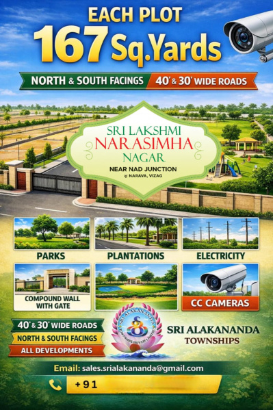 VMRDA plots available at Gopalapatnam with loan facility