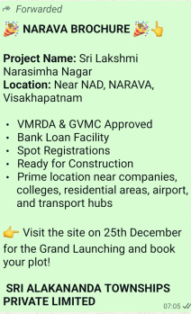 VMRDA plots available at Gopalapatnam with loan facility