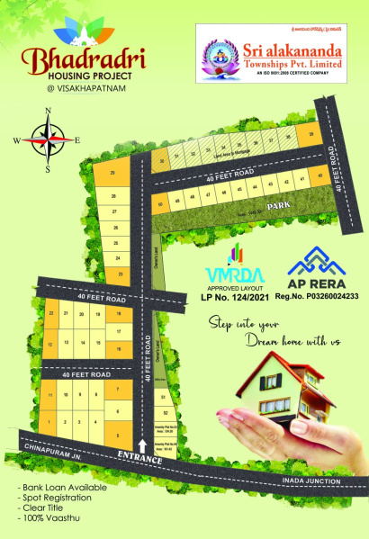 Vizag dist plots near Tarulawada vill chinnapuram
