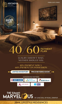 3 BHK Flats & Apartments for Sale in VIP Road, Zirakpur (1895 Sq.ft.)