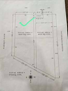 Residential Plot for Sale in Gulabgarh, Dera Bassi (4850 Sq. Yards)