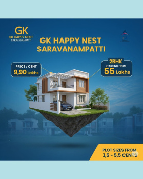Residential Plot for Sale in Kondayampalayam, Coimbatore (1200 Sq.ft.)