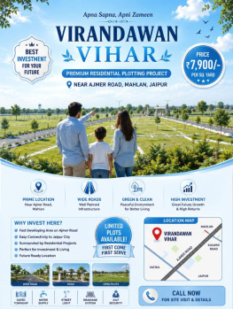 Residential Plot for Sale in Ajmer Road, Jaipur (88 Sq. Yards)