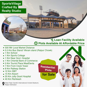 100 Sq. Yards Residential Plot for Sale in Raipur, Dehradun