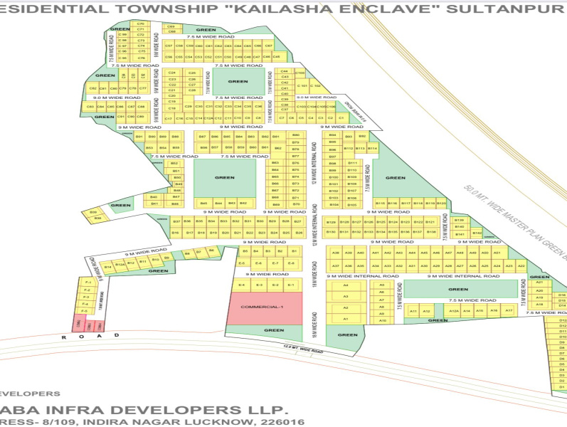 Residential Plot for Sale in Sultanpur Road, Lucknow (1800 Sq.ft.)