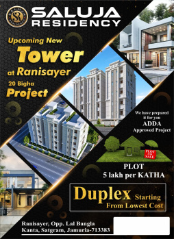 Flats & Apartments for Sale in GT Road, Asansol (1000 Sq.ft.)