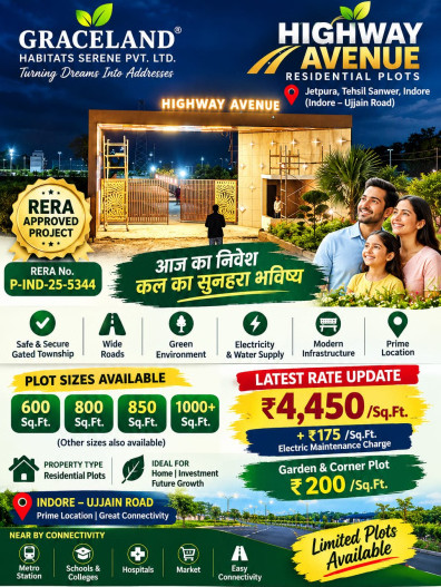 Residential Plot For Sale In Sanwer, Indore (600 Sq.ft.)
