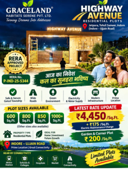 Residential Plot for Sale in Sanwer, Indore (850 Sq.ft.)