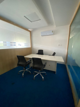 3000sqft fully furnished office space on rent with 4 cabin 70 workstation...