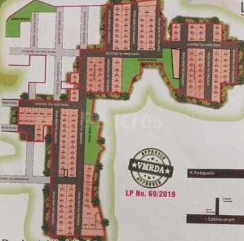 VMRDÀ plots ( 2 km from Bhogapuram highway ) loan available plot size 200 , square yards