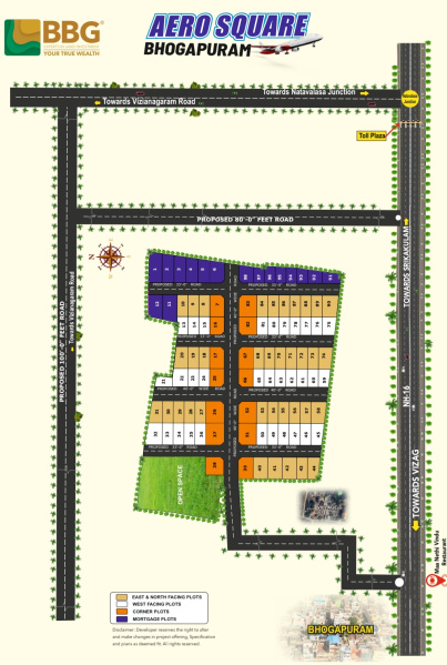 Rs 15000 per square yard at Bhogapuram