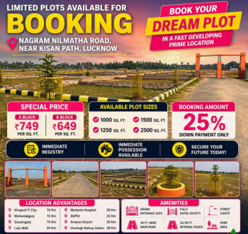 Immediate Registry Plots Near Mohanlalganj Lucknow