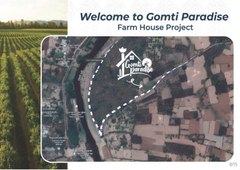 Buy Farmhouse Land Near Lucknow Gomti River Project with High ROI and Buyback Option