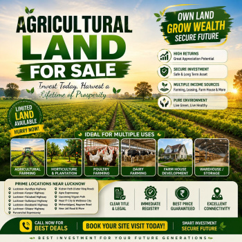 High Growth Agricultural Land for Sale Around Lucknow