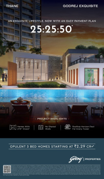 Flats & Apartments for Sale in Ghodbunder Road, Thane (724 Sq.ft.)