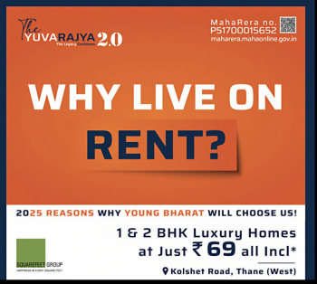 1 BHK Flats & Apartments for Sale in Kolshet Road, Thane (430 Sq.ft.)
