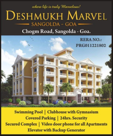 2 BHK Flats & Apartments For Sale In Porvorim, Goa (111 Sq. Meter)