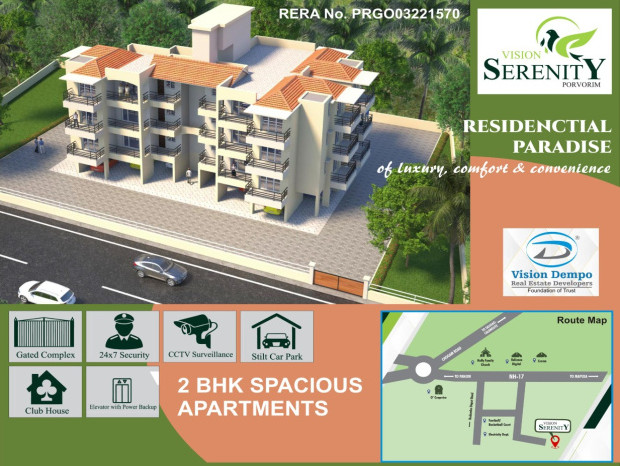 2 BHK Flats & Apartments For Sale In Porvorim, Goa (100 Sq. Meter)