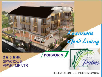 2 BHK Flats & Apartments for Sale in Socorro, Porvorim, Goa (106 Sq. Meter)