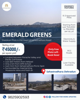 Residential Plot for Sale in Sahastradhara Road Sahastradhara Road, Dehradun (312 Sq. Yards)