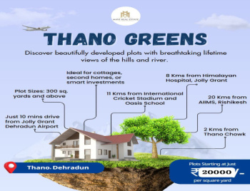Residential Plot for Sale in Thano, Dehradun (300 Sq. Yards)