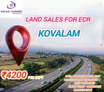 RESIDENTIAL VILLA PLOTS SALE AT ECR KOVALAM