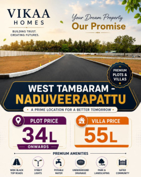 Residential Plot for Sale in West Tambaram, Chennai (900 Sq.ft.)