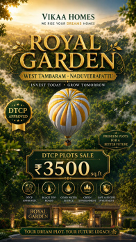Residential Plot for Rent in West Tambaram, Chennai (1180 Sq.ft.)