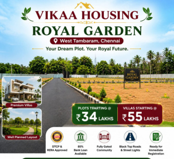 Residential Plot for Sale in West Tambaram, Chennai (1180 Sq.ft.)