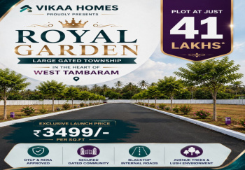 Residential Plot for Sale in West Tambaram, Chennai (1350 Sq.ft.)