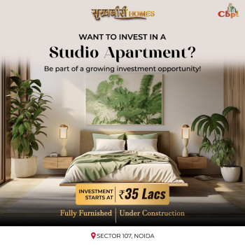 442 Sq.ft. Studio Apartments for Sale in Sector 107, Noida