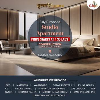470 Sq.ft. Studio Apartments For Sale In Sector 107, Noida