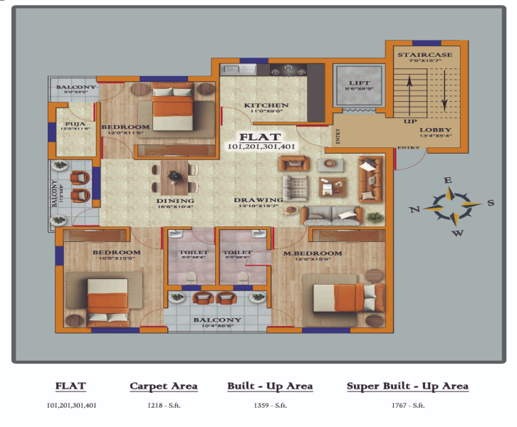 3 BHK Flats & Apartments for Sale in Bhubaneswar, Bhubaneswar