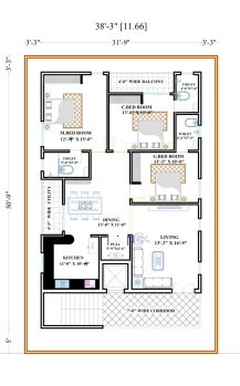 3 BHK Flats & Apartments for Sale in Padmavathi Colony, Vizianagaram (2030 Sq.ft.)