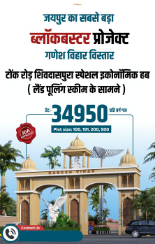 Residential Plot for Sale in Shivdaspura, Jaipur (100 Sq. Yards)