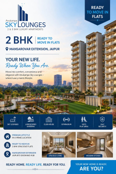 2 BHK Flats & Apartments for Sale in Mansarovar Extension, Jaipur (849 Sq.ft.)