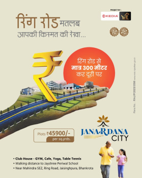 100 Sq. Yards Residential Plot for Sale in Mahindra SEZ, Jaipur